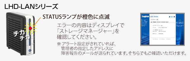 ロジテック Logitec製品 LHD-LANシリーズの場合