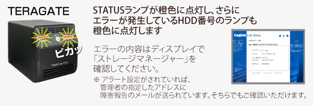 ロジテック Logitec製品 TERAGATEの場合